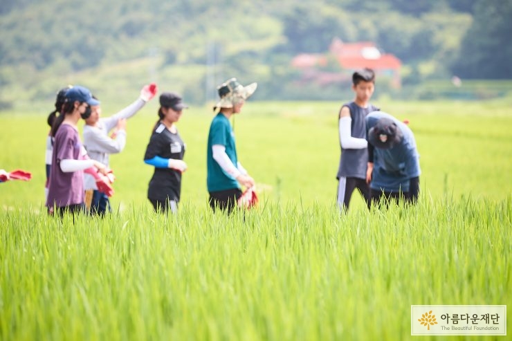 논밭 사이의 아이들