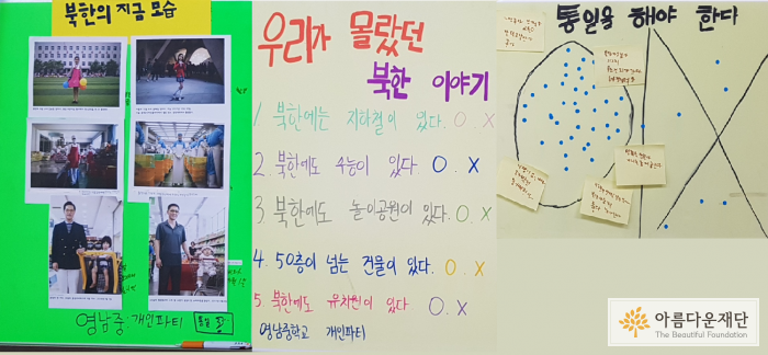 ‘개인파티’ 모둠 캠페인 활동을 위해 준비한 피켓