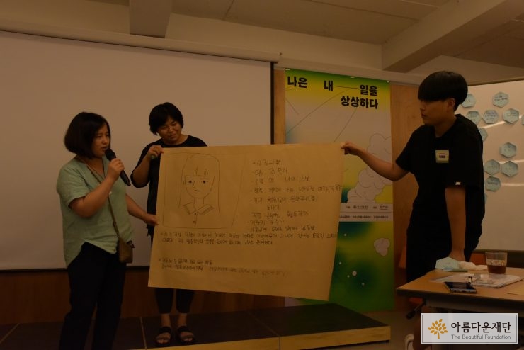 결과를 발표하고 있다
