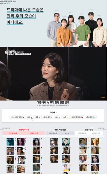 열여덟어른캠페인 시즌2, 허진이캠페이너가 출연한 부산MBC빅벙커 갈무리 화면, 손자영 캠페이너와 경향신문이 협업한 인터랙티브 기사 화면