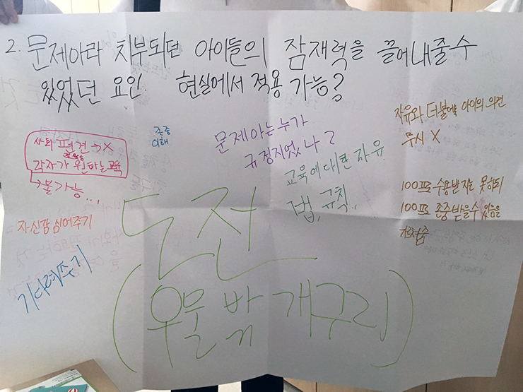 당연하다고 생각했던 것을 당연하지 않게 바라보기 위해 전지에 적은 이야기들 사진