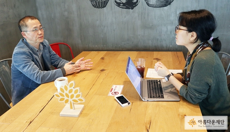 신연동 기부자와 최지은 간사