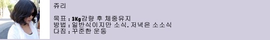 특이사항 : 군것질 과다섭취로 강퇴위기